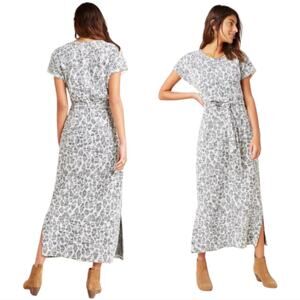 NWT Anthropologie Dolan Left Coast Taleen Textured Leopard Print Midi Dress XS